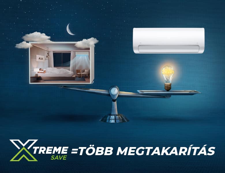 Midea Xtreme Save 3,5 kW klímaberendezés szerelés Miskolc